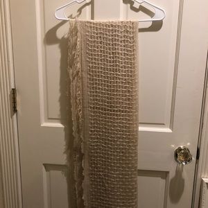 Anthropologie beige scarf